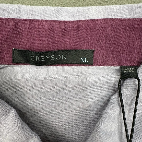 Greyson‎ Spirit Polo Mens XL Dewberry Lilac Purple Golf Performance Pima Stretch - Picture 3 of 9